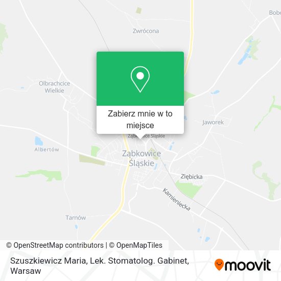 Mapa Szuszkiewicz Maria, Lek. Stomatolog. Gabinet