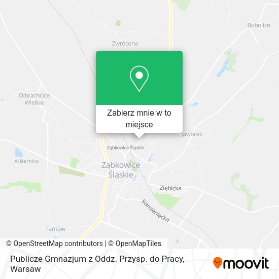 Mapa Publicze Gmnazjum z Oddz. Przysp. do Pracy