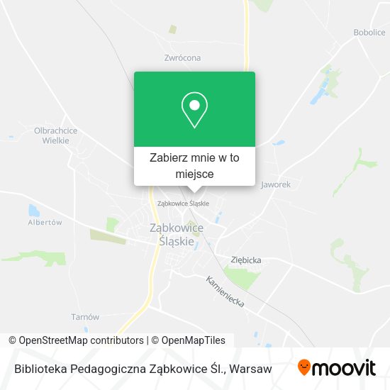 Mapa Biblioteka Pedagogiczna Ząbkowice Śl.