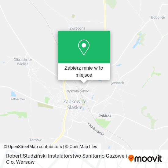 Mapa Robert Studziński Instalatorstwo Sanitarno Gazowe i C o