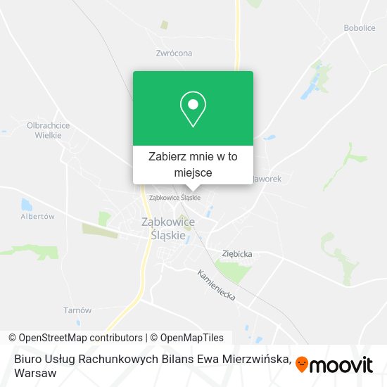 Mapa Biuro Usług Rachunkowych Bilans Ewa Mierzwińska