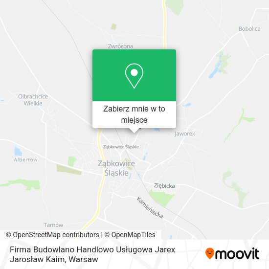 Mapa Firma Budowlano Handlowo Usługowa Jarex Jarosław Kaim