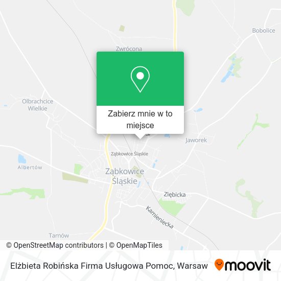 Mapa Elżbieta Robińska Firma Usługowa Pomoc