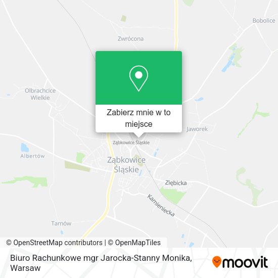 Mapa Biuro Rachunkowe mgr Jarocka-Stanny Monika