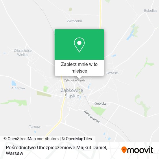 Mapa Pośrednictwo Ubezpieczeniowe Majkut Daniel