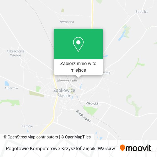 Mapa Pogotowie Komputerowe Krzysztof Zięcik