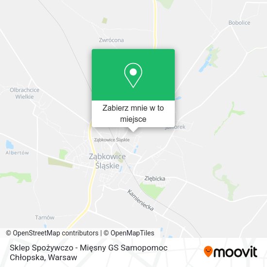 Mapa Sklep Spożywczo - Mięsny GS Samopomoc Chłopska