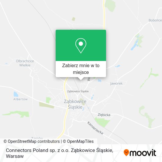 Mapa Connectors Poland sp. z o.o. Ząbkowice Śląskie