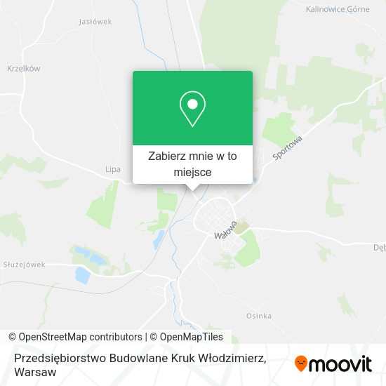 Mapa Przedsiębiorstwo Budowlane Kruk Włodzimierz