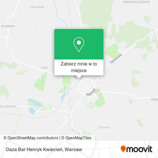 Mapa Oaza Bar Henryk Kwiecień