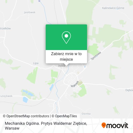 Mapa Mechanika Ogólna. Prytys Waldemar Ziębice