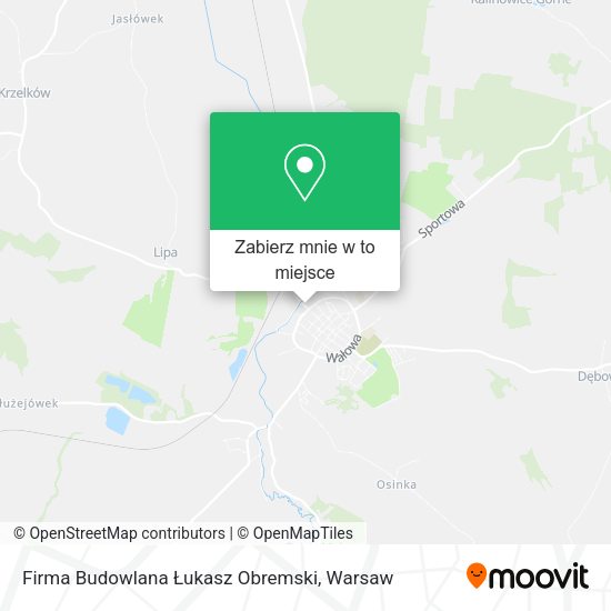 Mapa Firma Budowlana Łukasz Obremski