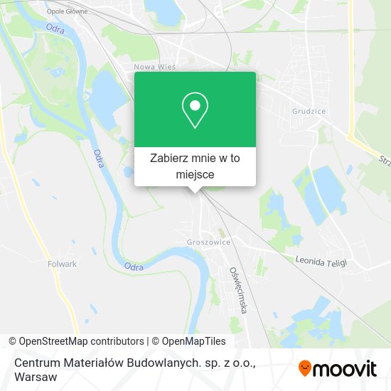 Mapa Centrum Materiałów Budowlanych. sp. z o.o.