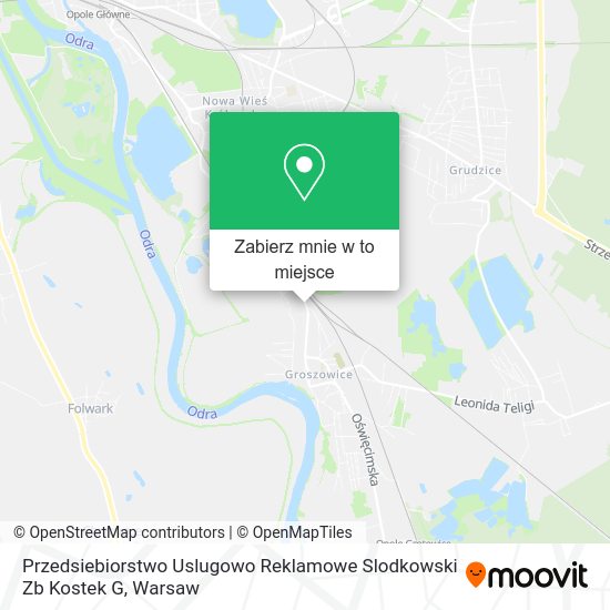 Mapa Przedsiebiorstwo Uslugowo Reklamowe Slodkowski Zb Kostek G