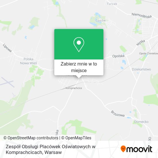 Mapa Zespół Obsługi Placówek Oświatowych w Komprachcicach