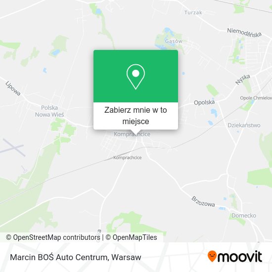 Mapa Marcin BOŚ Auto Centrum