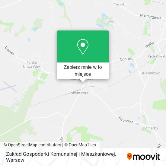 Mapa Zakład Gospodarki Komunalnej i Mieszkaniowej