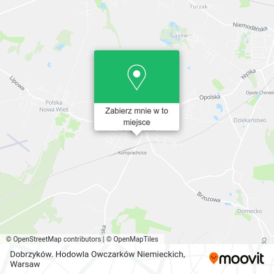 Mapa Dobrzyków. Hodowla Owczarków Niemieckich