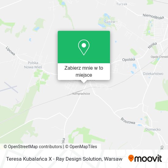 Mapa Teresa Kubalańca X - Ray Design Solution