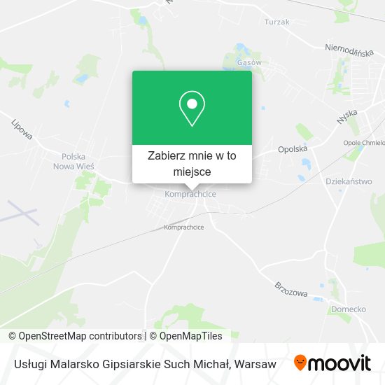 Mapa Usługi Malarsko Gipsiarskie Such Michał