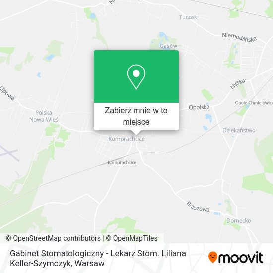 Mapa Gabinet Stomatologiczny - Lekarz Stom. Liliana Keller-Szymczyk