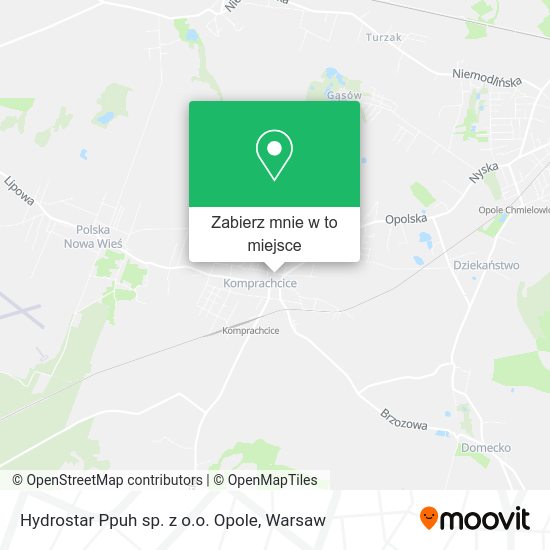 Mapa Hydrostar Ppuh sp. z o.o. Opole