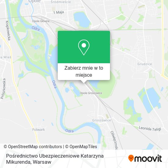 Mapa Pośrednictwo Ubezpieczeniowe Katarzyna Mikurenda