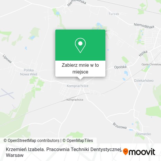 Mapa Krzemień Izabela. Pracownia Techniki Dentystycznej