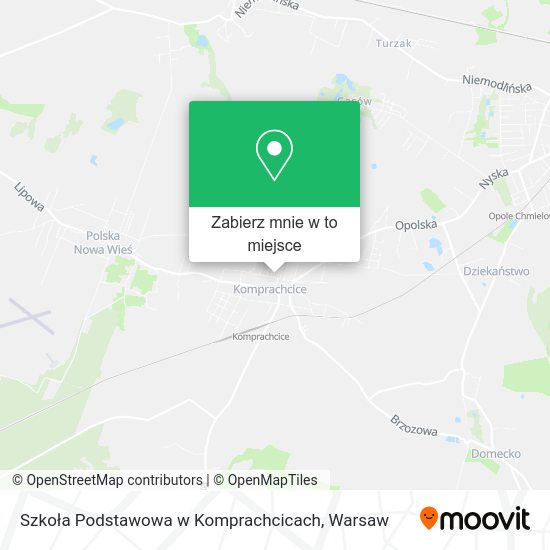 Mapa Szkoła Podstawowa w Komprachcicach