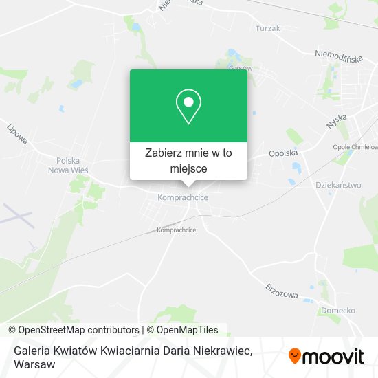 Mapa Galeria Kwiatów Kwiaciarnia Daria Niekrawiec