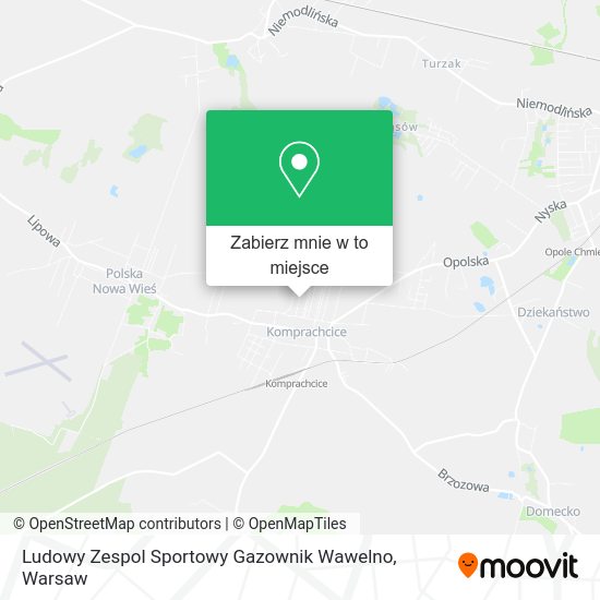 Mapa Ludowy Zespol Sportowy Gazownik Wawelno