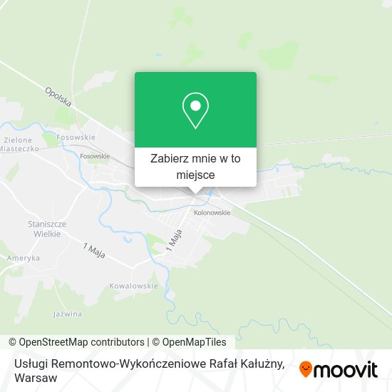 Mapa Usługi Remontowo-Wykończeniowe Rafał Kałużny