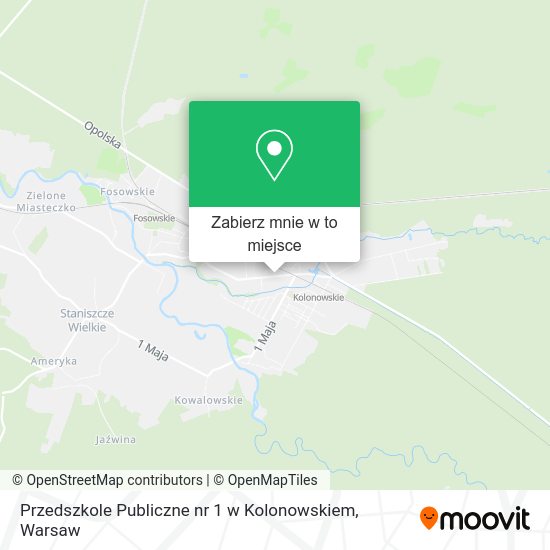 Mapa Przedszkole Publiczne nr 1 w Kolonowskiem