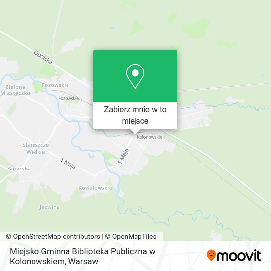 Mapa Miejsko Gminna Biblioteka Publiczna w Kolonowskiem