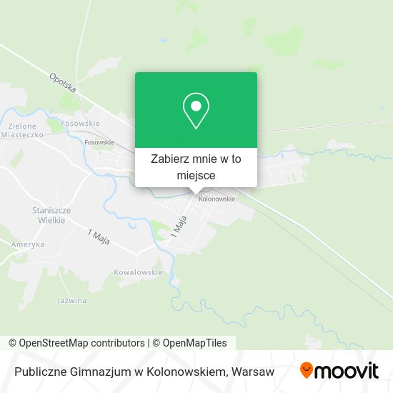 Mapa Publiczne Gimnazjum w Kolonowskiem