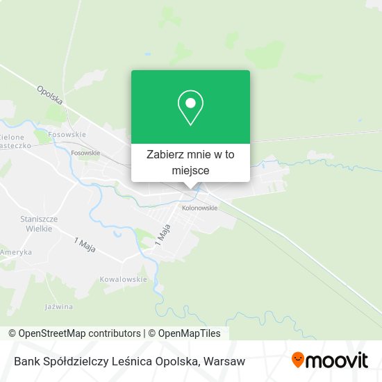 Mapa Bank Spółdzielczy Leśnica Opolska