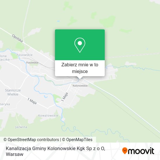 Mapa Kanalizacja Gminy Kolonowskie Kgk Sp z o O