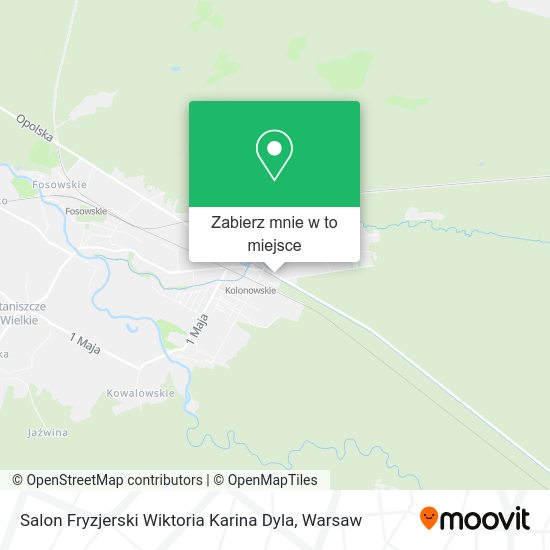 Mapa Salon Fryzjerski Wiktoria Karina Dyla