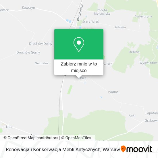 Mapa Renowacja i Konserwacja Mebli Antycznych