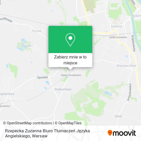 Mapa Rzepecka Zuzanna Biuro Tłumaczeń Języka Angielskiego