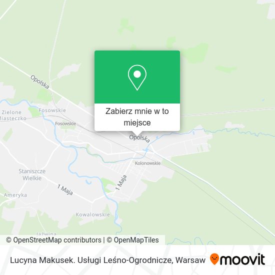 Mapa Lucyna Makusek. Usługi Leśno-Ogrodnicze