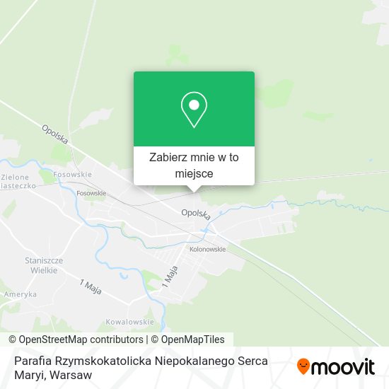 Mapa Parafia Rzymskokatolicka Niepokalanego Serca Maryi