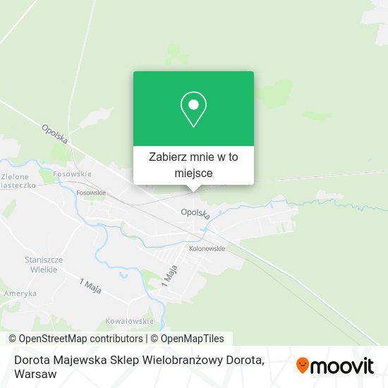 Mapa Dorota Majewska Sklep Wielobranżowy Dorota