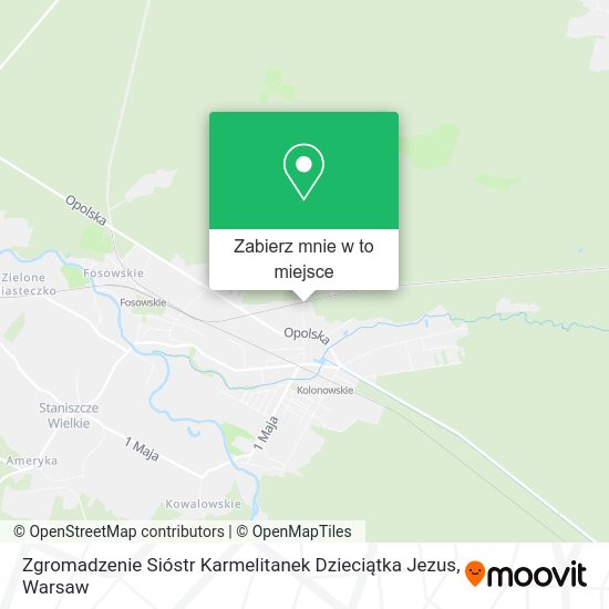 Mapa Zgromadzenie Sióstr Karmelitanek Dzieciątka Jezus