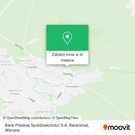 Mapa Bank Polskiej Spółdzielczości S.A. Bankomat