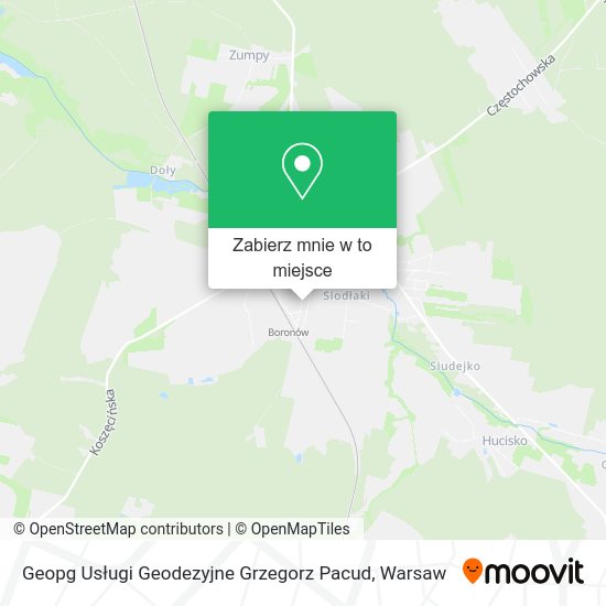 Mapa Geopg Usługi Geodezyjne Grzegorz Pacud