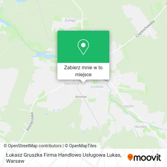 Mapa Łukasz Gruszka Firma Handlowo Usługowa Lukas