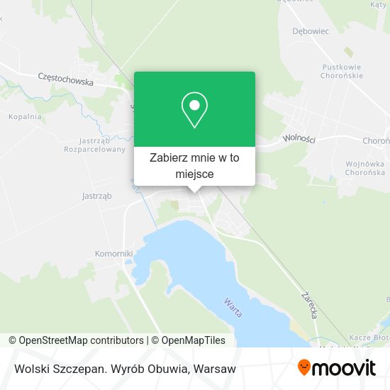 Mapa Wolski Szczepan. Wyrób Obuwia