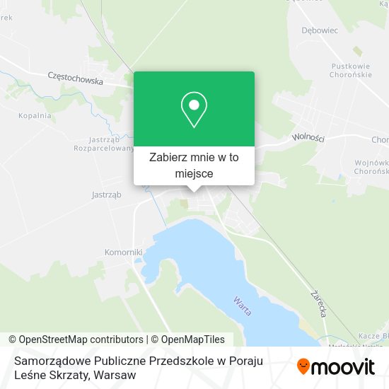 Mapa Samorządowe Publiczne Przedszkole w Poraju Leśne Skrzaty