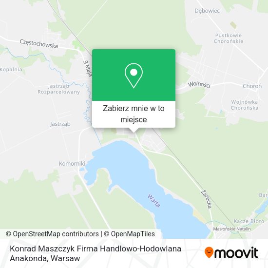 Mapa Konrad Maszczyk Firma Handlowo-Hodowlana Anakonda